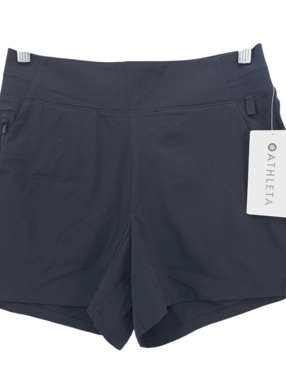 NWT ATHLETA Brooklyn Short Black Lightweight Stretch Size 4